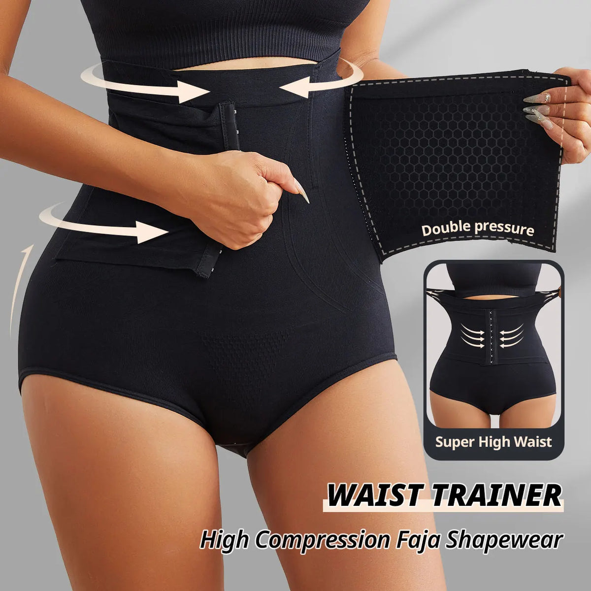 Flarixa - Slip Modellante a Vita Alta Seamless a Compressione Forte
