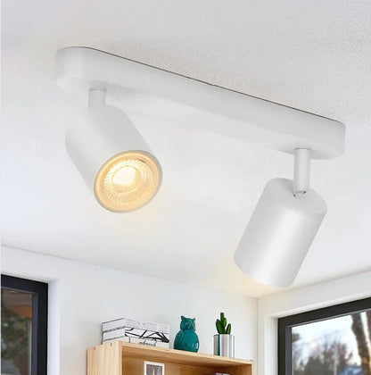 Dimmable Led GU10 Spotlight Clothing Store Background Wall Spotlight 7w 12W Trail Light Surface Mounted Ceiling Spotlight AC 220
