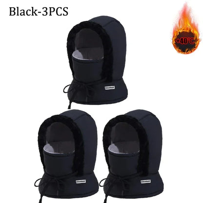 Passamontagna Termico 3-in-1 con Coulisse - Cappello e Scaldacollo in Peluche. TK