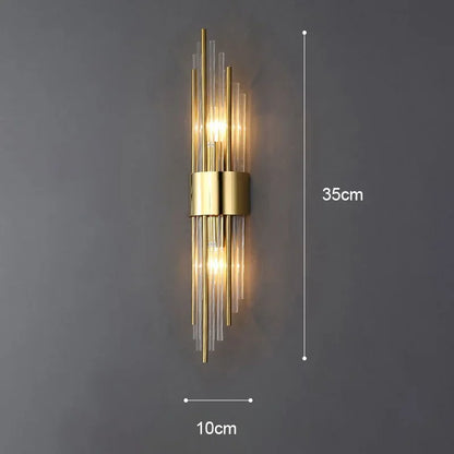 Luxury Wall Lamp LED Gold Wall Light Indoor Lighting Wall Sconce Home Decoration for Designer Living Room Bedroom Bedside Stairs
