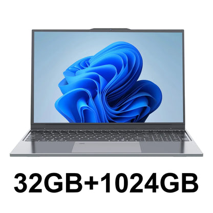 Laptop 15.6" Intel Core i7 32GB RAM 2TB SSD Windows 11 Pro Notebook FHD IPS WiFi Bluetooth PC Portatile per Lavoro Studio e Multimedia