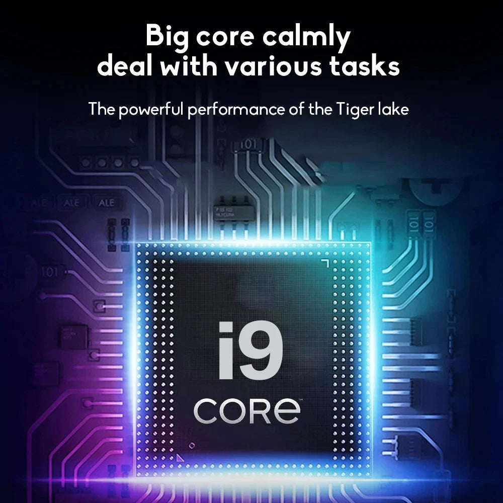 2026 New Core i9 10980HK Portable Laptop Computer 16GB DDR4 1TB 2TB SSD 14.1" Notebook Windows 11 Pro 4K Office Study Gaming PC