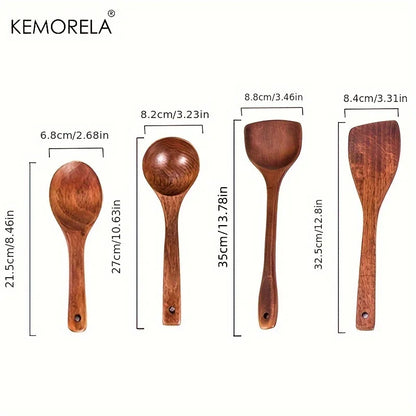KEMORELA 4PCS Kitchen Utensil Set Kitchen Cooking Tools