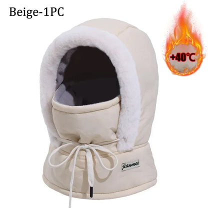 Passamontagna Termico 3-in-1 con Coulisse - Cappello e Scaldacollo in Peluche. TK