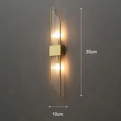 Luxury Wall Lamp LED Gold Wall Light Indoor Lighting Wall Sconce Home Decoration for Designer Living Room Bedroom Bedside Stairs
