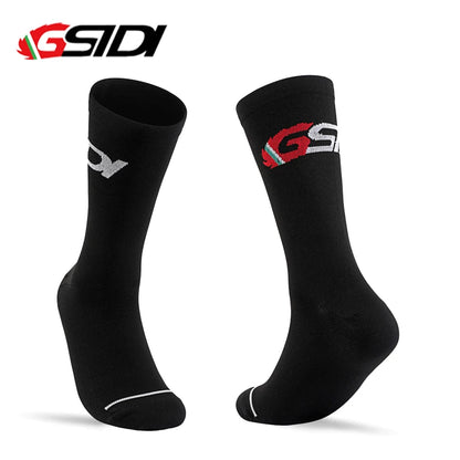 GSIDI - Calze Tecniche da Ciclismo e Running a Compressione (Unisex)