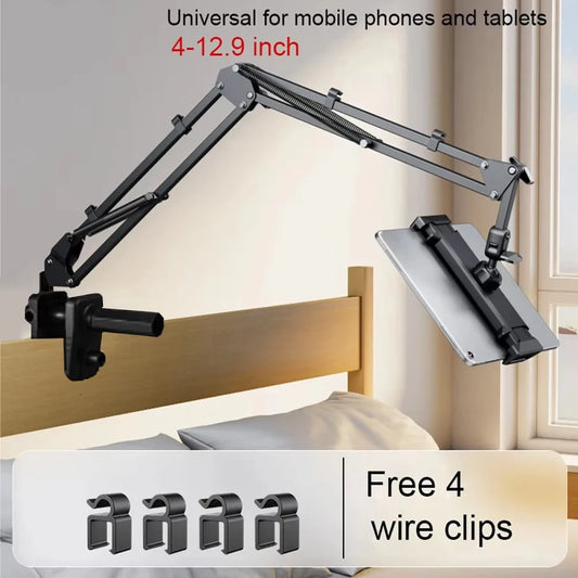 Supporto Tablet Pieghevole Girevole a 360° – Stand Universale in Acciaio al Carbonio per Smartphone, Tablet e Dispositivi Mobili