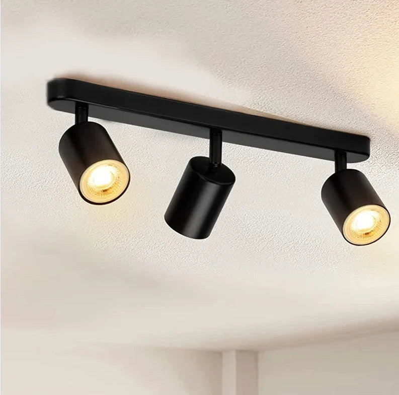 Dimmable Led GU10 Spotlight Clothing Store Background Wall Spotlight 7w 12W Trail Light Surface Mounted Ceiling Spotlight AC 220