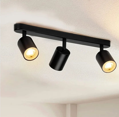 Dimmable Led GU10 Spotlight Clothing Store Background Wall Spotlight 7w 12W Trail Light Surface Mounted Ceiling Spotlight AC 220