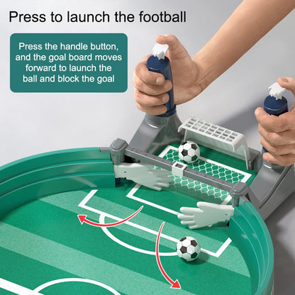 Calcio da Tavolo 2 in 1 – Mini Football e Hockey Game, Gioco Interattivo per 2-4 Giocatori, Bambini e Adulti