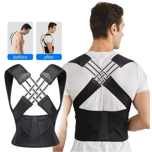 Correttore di Postura Regolabile per Schiena e Spalle - Fascia Lombare Unisex. TK