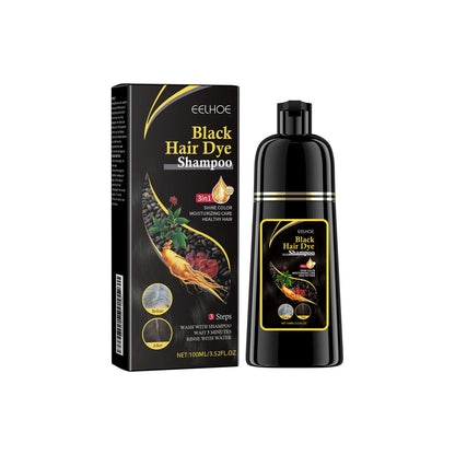 EELHOE Shampoo Colorante Nero 3-in-1 Biologico ed Erboristico. TK