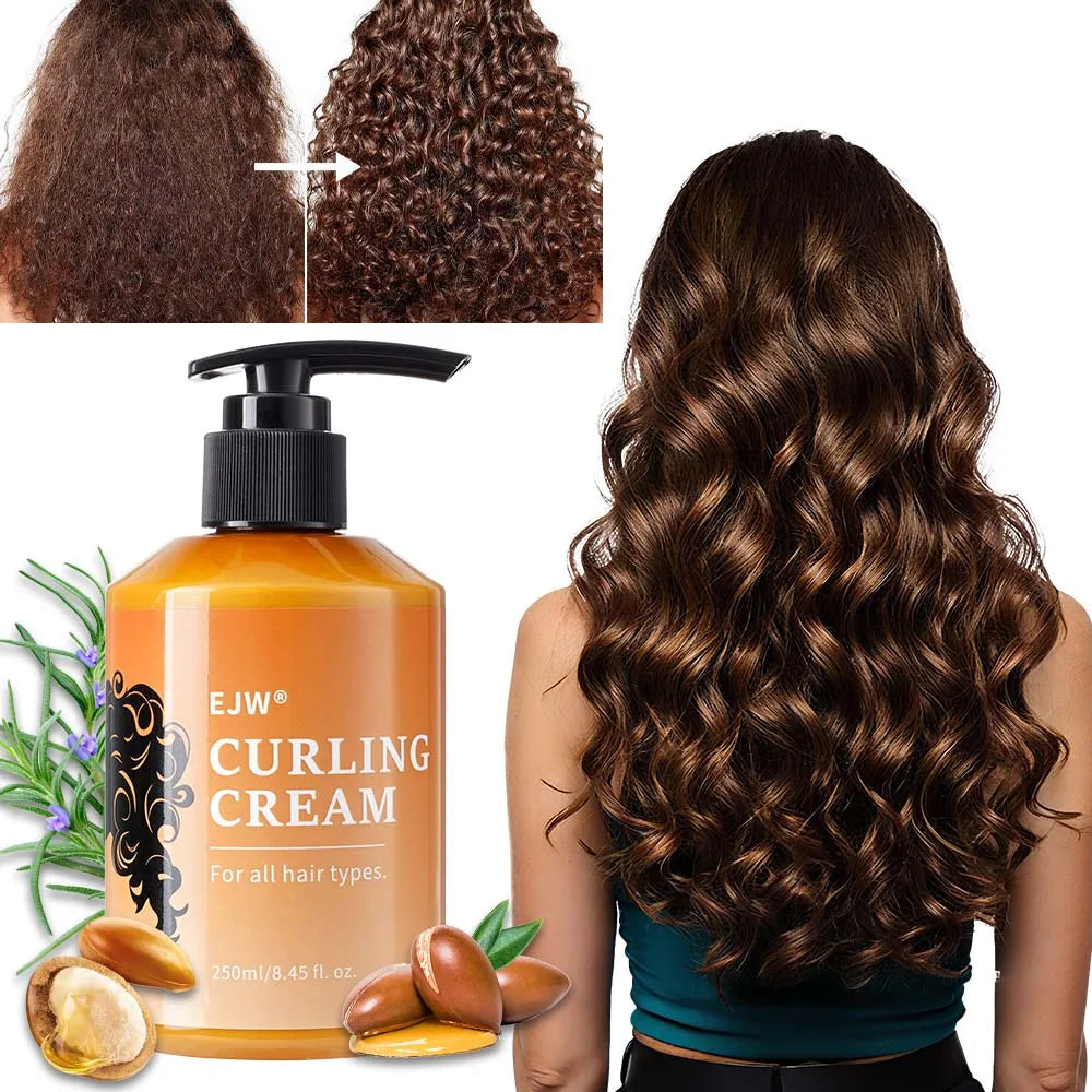 EJW Crema Definizione Ricci all'Olio di Argan - Idratante e Nutriente. TK