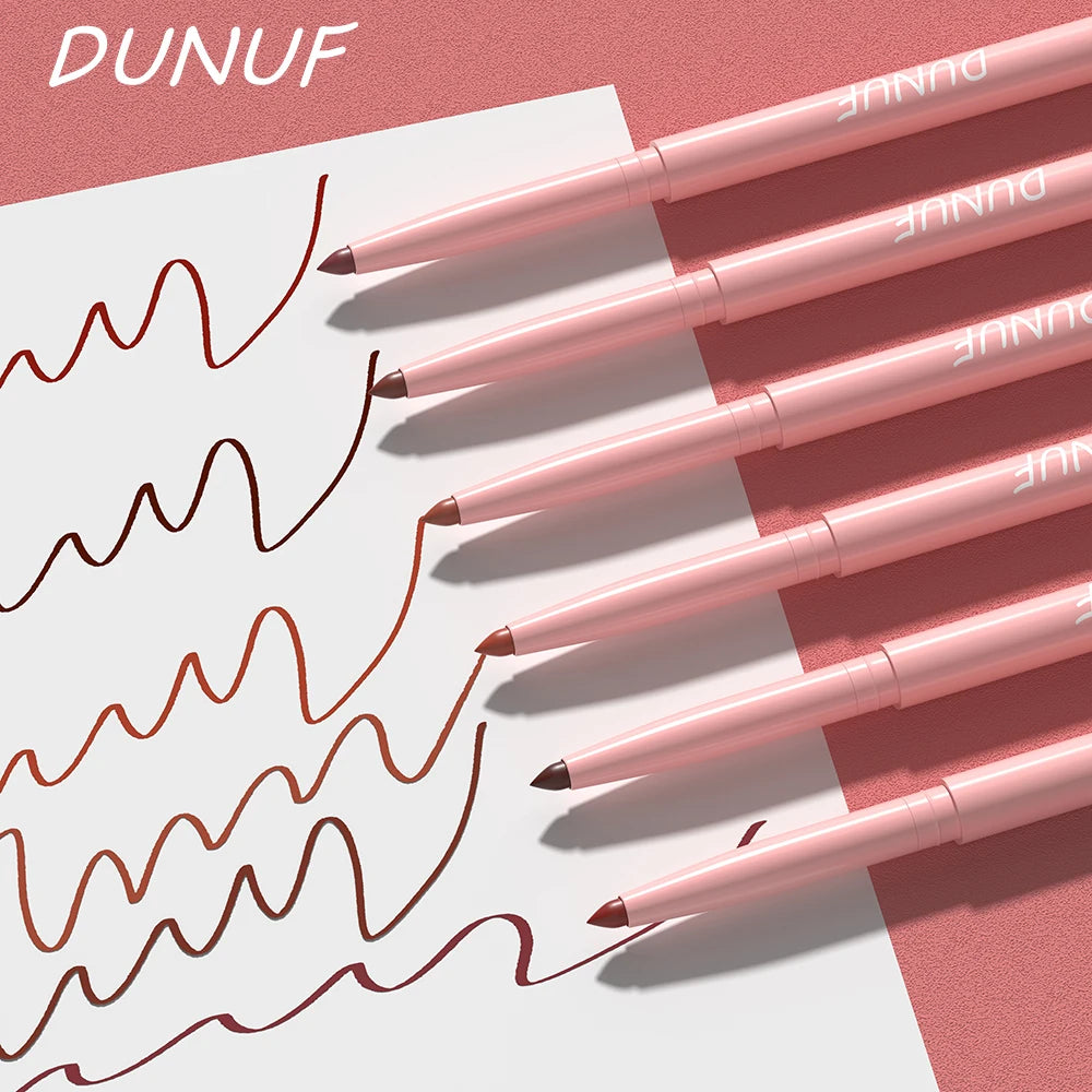 6pcs Lip Liner Pen Set Long-Lasting, Waterproof Sweatproof,