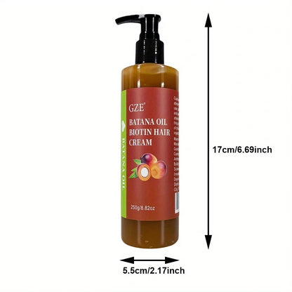GZE Crema Capelli al Batana e Biotina 250g - Confezione Doppia (2 Pack). TK