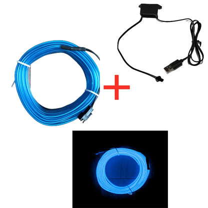 Car Interior Decorative Lamps Strips Atmosphere Lamp Cold Light