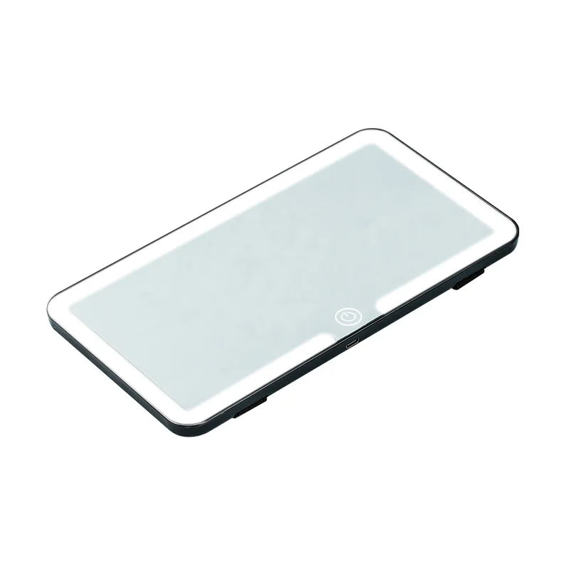 Car Interior Mirrors Sun Visor Plate LED HD Makeup Mirror