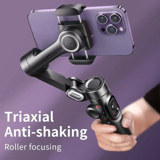 AOCHUAN SmartXE - Stabilizzatore Gimbal a 3 Assi con AI Face Tracking per Smartphone
