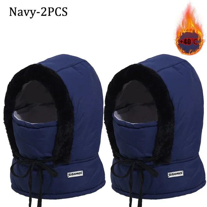 Passamontagna Termico 3-in-1 con Coulisse - Cappello e Scaldacollo in Peluche. TK