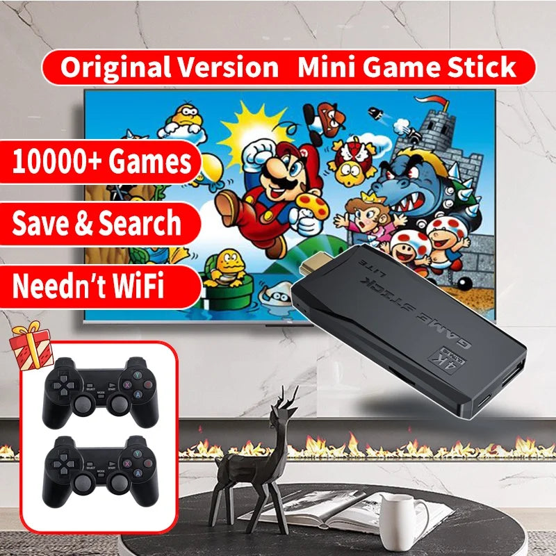 M8 Video Game Console 4K HDMI-Compatible Game Stick Built