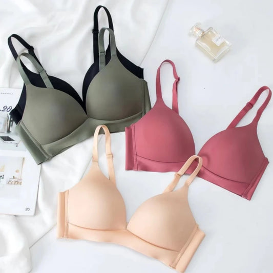 Fenlandwell - Reggiseno Push-Up Invisibile Senza Ferretto Stile Giapponese (Coppa Fissa)