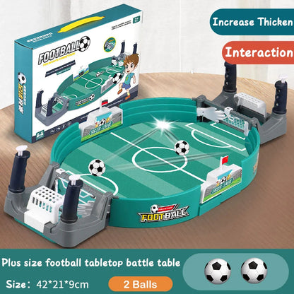 Calcio da Tavolo 2 in 1 – Mini Football e Hockey Game, Gioco Interattivo per 2-4 Giocatori, Bambini e Adulti