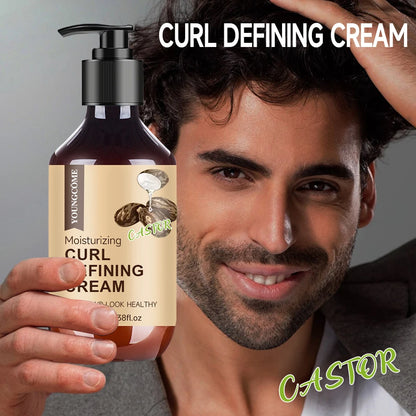 Rivitalizza e definisci i tuoi ricci naturali con la Crema Attiva Ricci da Uomo (100ml). TK