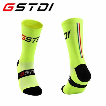 GSIDI - Calze Tecniche da Ciclismo e Running a Compressione (Unisex)