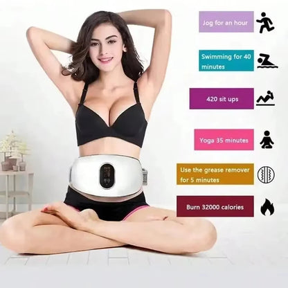Fascia Addominale Vibrante e Snellente 3-in-1 con Infrarossi e Tecnologia EMS