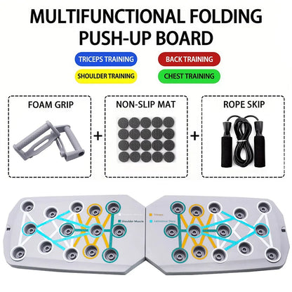 LINGPENG Board per Piegamenti Multifunzionale - Tavola Push-Up Pieghevole. TK