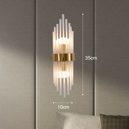 Luxury Wall Lamp LED Gold Wall Light Indoor Lighting Wall Sconce Home Decoration for Designer Living Room Bedroom Bedside Stairs