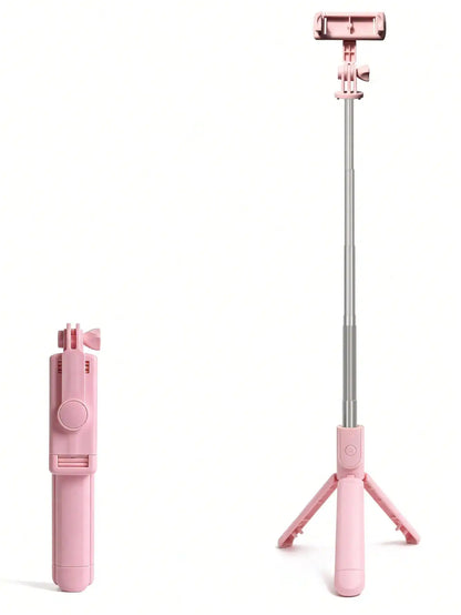 Selfie Stick Wireless con Treppiede Integrato e Telecomando – Supporto Smartphone per Selfie, Foto di Gruppo e Vlog