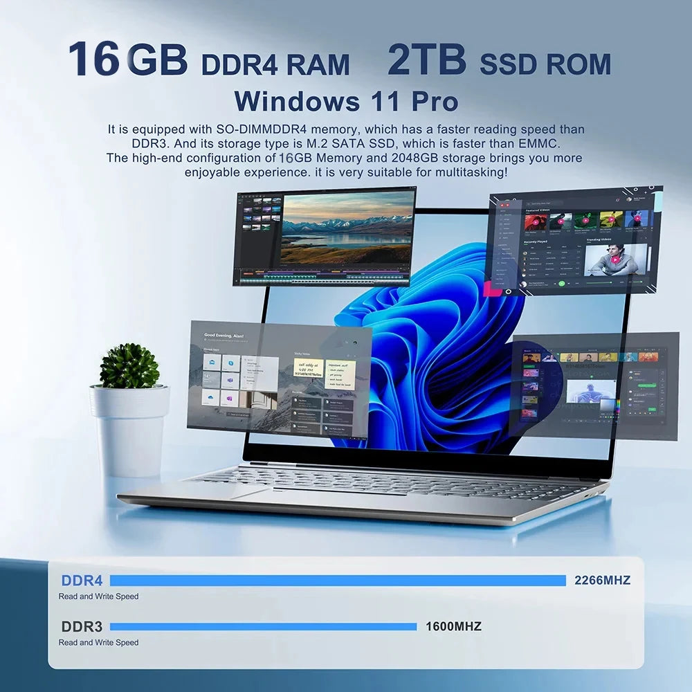 2026 New Core i9 10980HK Portable Laptop Computer 16GB DDR4 1TB 2TB SSD 14.1" Notebook Windows 11 Pro 4K Office Study Gaming PC