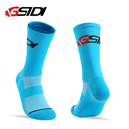 GSIDI - Calze Tecniche da Ciclismo e Running a Compressione (Unisex)