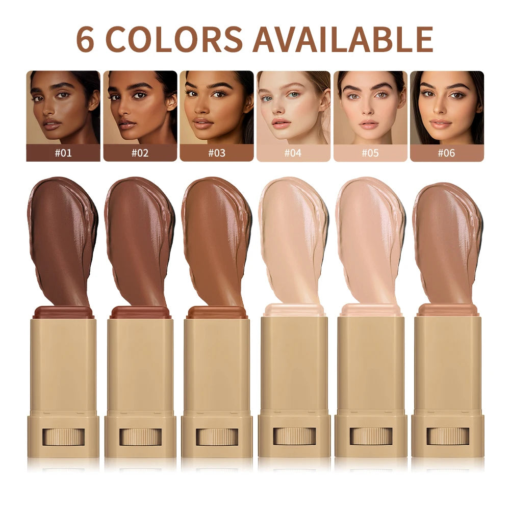 Skin Tint Foundation Stick 6 Colors Balm Serum Boosted Smooth