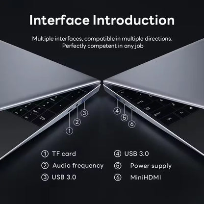 2026 New Core i9 10980HK Portable Laptop Computer 16GB DDR4 1TB 2TB SSD 14.1" Notebook Windows 11 Pro 4K Office Study Gaming PC