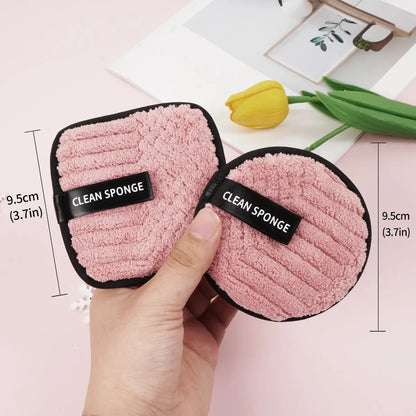 MAANGE 10pcs Makeup Remover Microfiber Cotton Pad Cosmetics