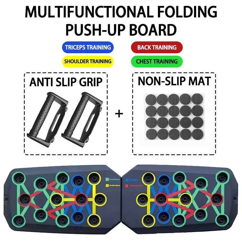 LINGPENG Board per Piegamenti Multifunzionale - Tavola Push-Up Pieghevole. TK