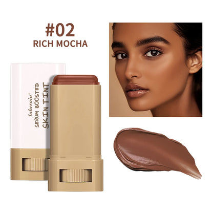 Skin Tint Foundation Stick 6 Colors Balm Serum Boosted Smooth