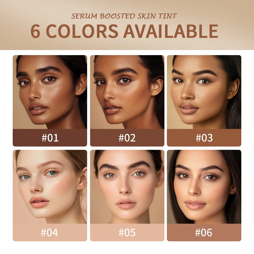 Skin Tint Foundation Stick 6 Colors Balm Serum Boosted Smooth