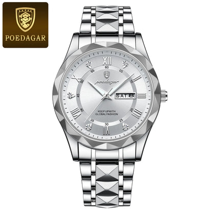 Luxury Men's Watches Waterproof Stainless Steel Luminous