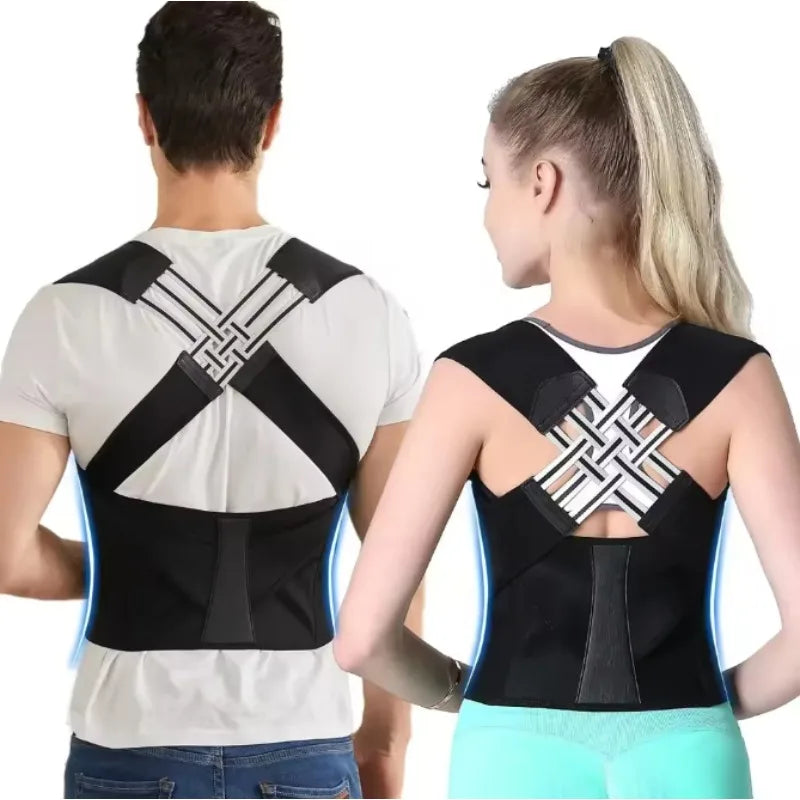 Correttore di Postura Regolabile per Schiena e Spalle - Fascia Lombare Unisex. TK