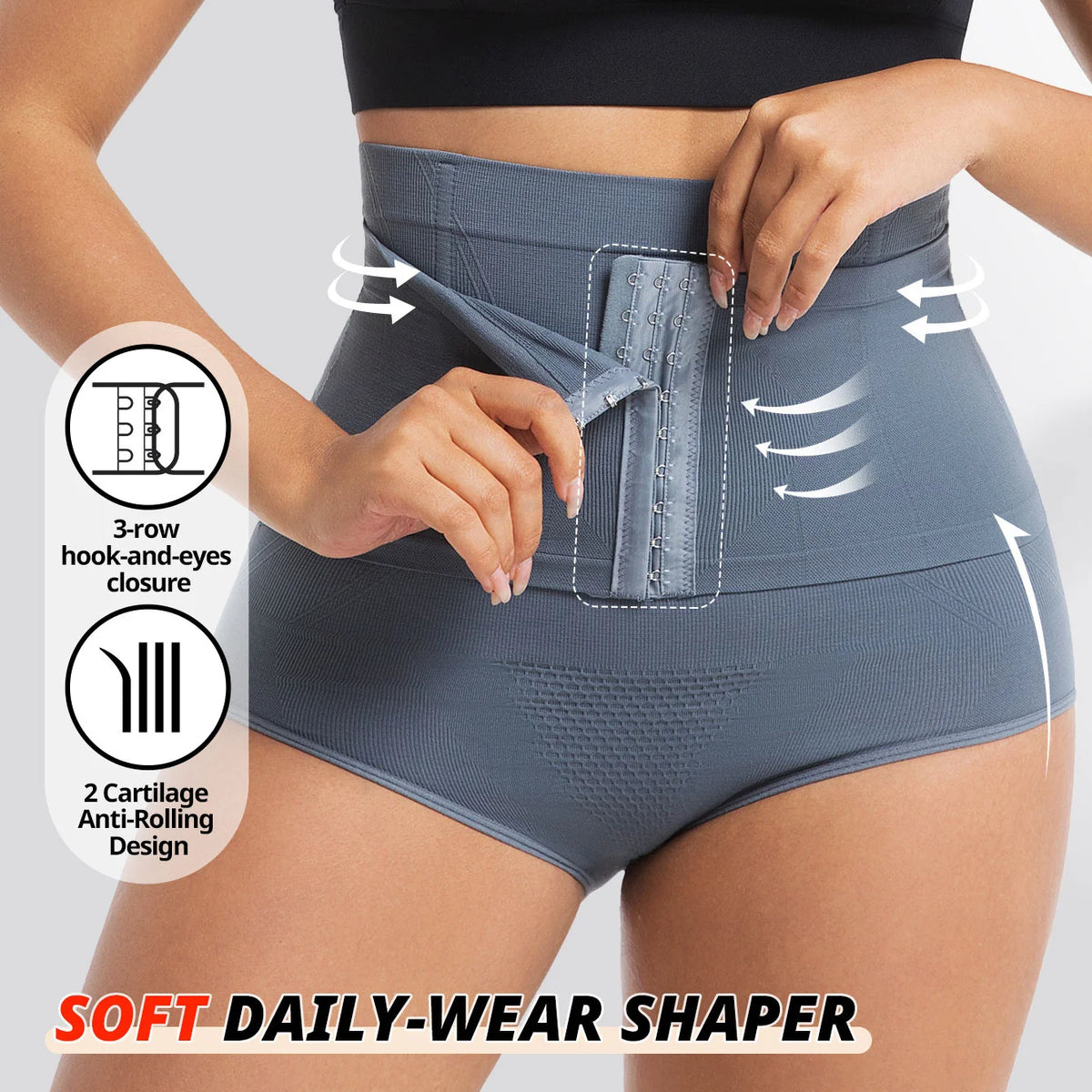Flarixa - Slip Modellante a Vita Alta Seamless a Compressione Forte
