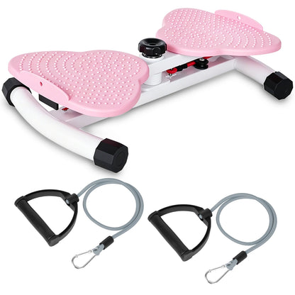 Twister Vita Fitness con Elastici – Pedana Rotante Silenziosa Antiscivolo per Addominali e Allenamento a Casa. TK