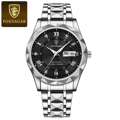 Luxury Men's Watches Waterproof Stainless Steel Luminous