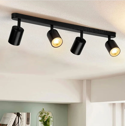 Dimmable Led GU10 Spotlight Clothing Store Background Wall Spotlight 7w 12W Trail Light Surface Mounted Ceiling Spotlight AC 220