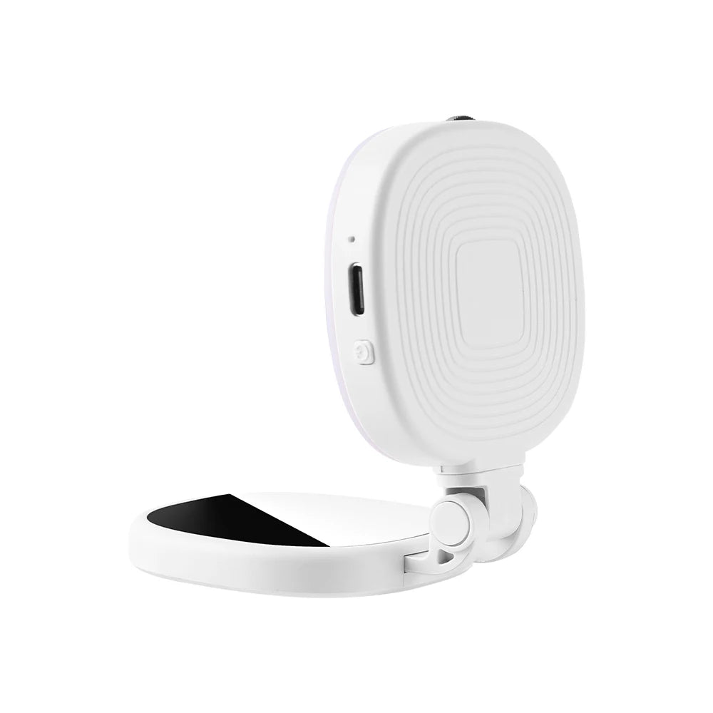 TELESIN Luce di Riempimento Magnetica per Smartphone – Mini Selfie Light LED 3 Modalità, Luminosità Regolabile, Specchio Integrato e Ricarica USB-C