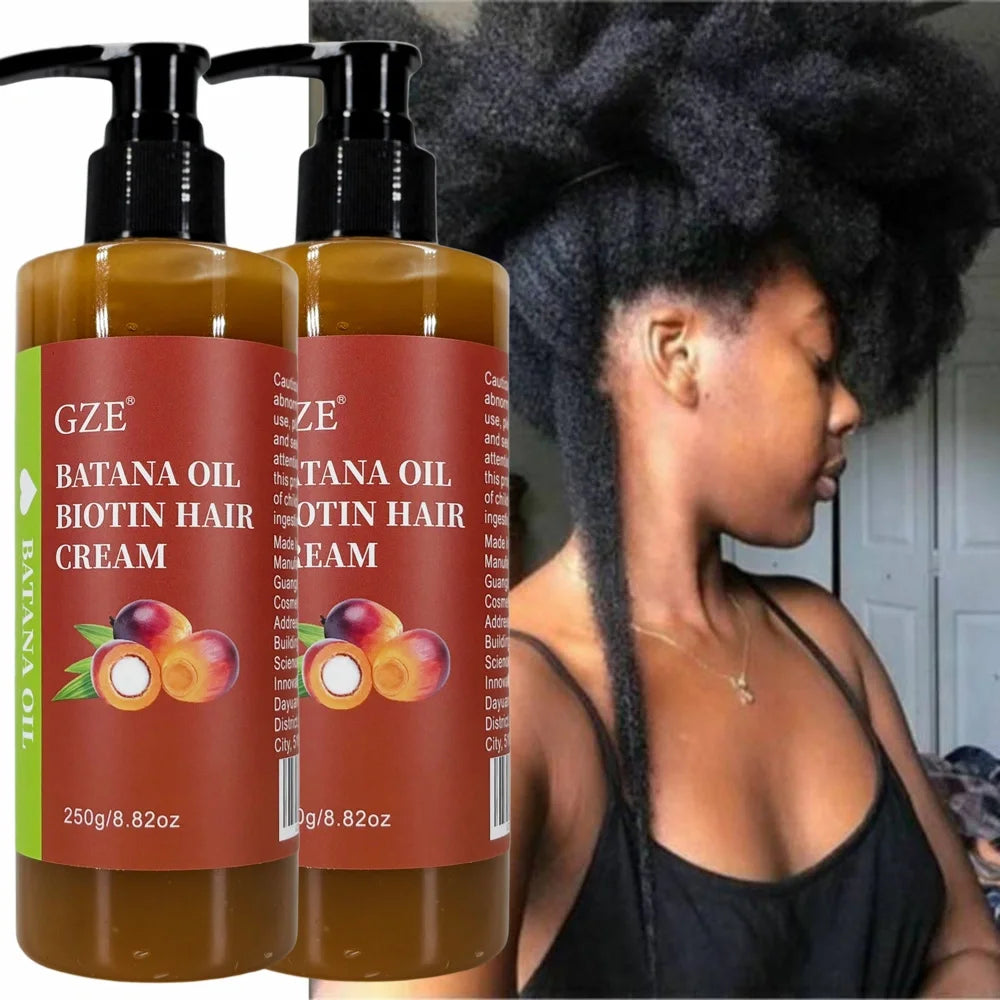 GZE Crema Capelli al Batana e Biotina 250g - Confezione Doppia (2 Pack). TK