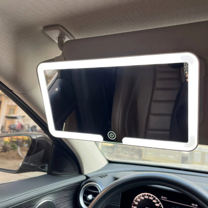 Car Interior Mirrors Sun Visor Plate LED HD Makeup Mirror