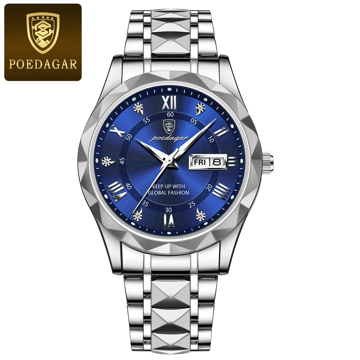 Luxury Men's Watches Waterproof Stainless Steel Luminous